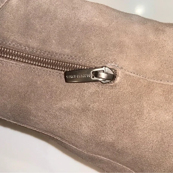 Vince Camuto “Madolee” Taupe Suede Over-the-Knee Block Heel Boots - Picture 14 of 16